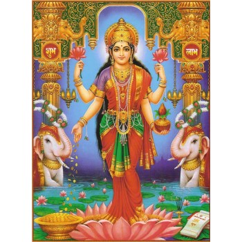 Goddess Lakshmi on Lotus